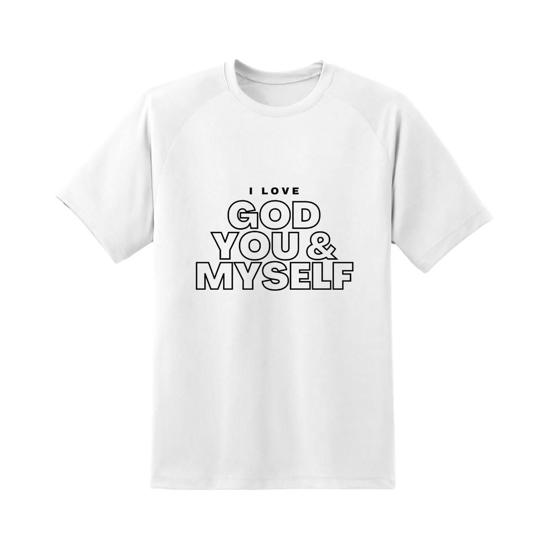 Unisex I Love God, You & Myself Short Sleeve T-Shirt
